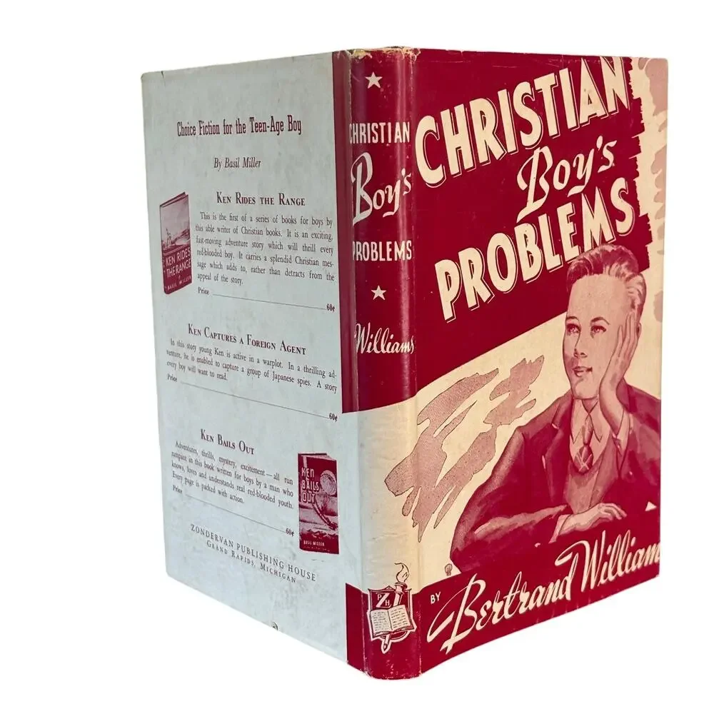 Vintage 1943 Christian Boy's Problems Book by Bertrand Williams, Zondervan, HCDJ